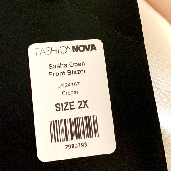 Winter Cream Woman’s Blazers Size 2X NWT - Picture 10 of 15